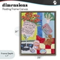 thumbnail image 4 of Stupell Industries Modern Kitchen Checkered Still Life Brown Floating Frame Canvas Art, 25 x 31, by Melissa Wang, 4 of 8