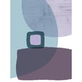 thumbnail image 3 of Urban Epiphany 19x24 Black Modern Framed Museum Art Print Titled - MidCentury Teal Purple 5, 3 of 5
