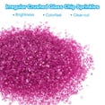 thumbnail image 3 of Uxcell Crushed Glass Glitters Colorful Irregular Glass Chips Chunky Stones Rose Red, 3 of 5