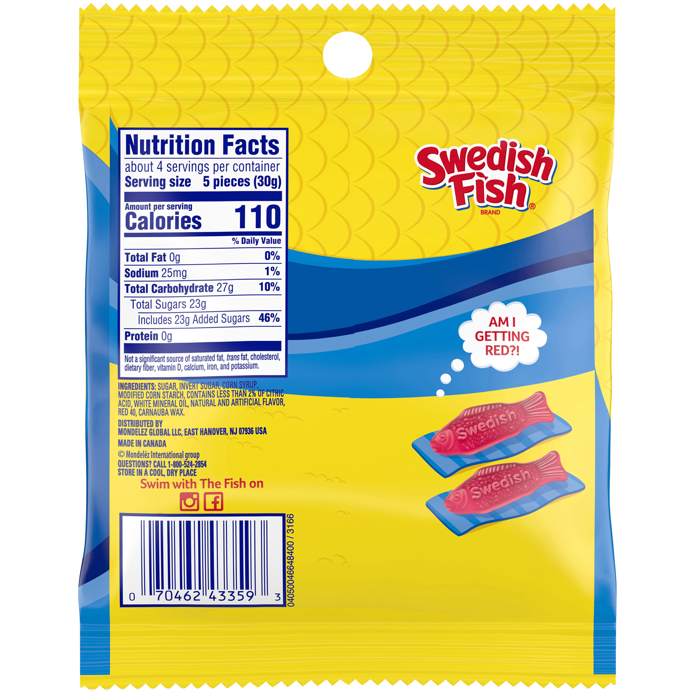 SWEDISH FISH Soft & Chewy Candy, 4 oz Bag