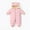 Pink, variant on Baby Girls Boys Warm Hooded Snowsuit Jumpsuit Down Coat Romper Padded Outwear Jacket Snow Wear Jackets Outwear For 6-12 Months