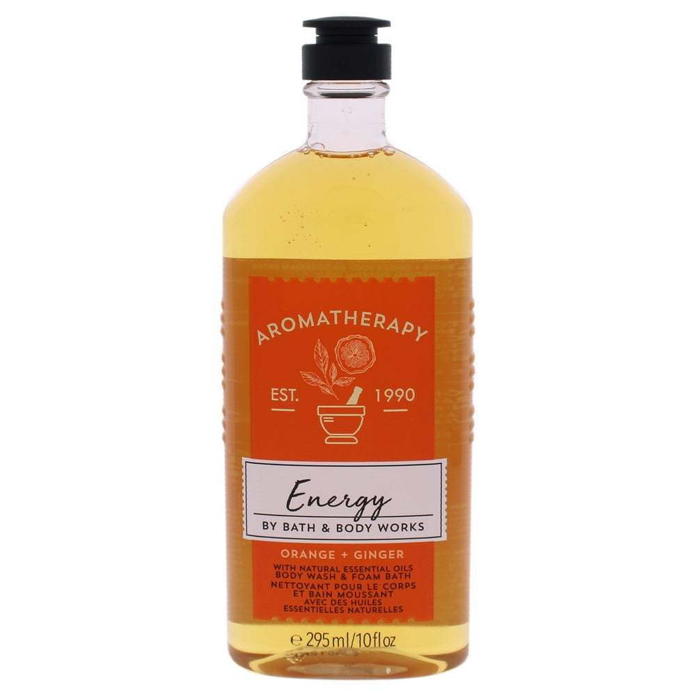 Bath and Body Works Aromatherapy Energy Orange Ginger, 10 oz Body