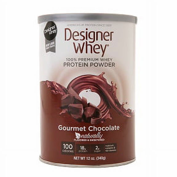 Designer Whey 100% Premium Chocolate Protein Powder - 12.7 Oz