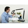 BLACK+DECKER PureOptics Magnifier Natural Daylight LED Desk Lamp with 5