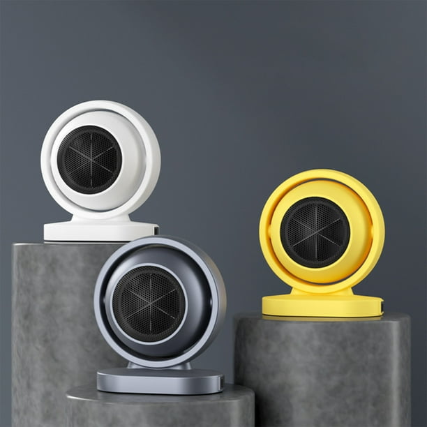 Calefactor portátil cerámico portátil con protección contra oscilaciones y sobrecalentamiento - Ventilador silencioso de sobremesa/calefacción de suelo de 380W para despacho en casa