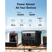 Anker SOLIX C1000X Portable Power Station, 1800W (Peak 2400W) Solar Generator, New