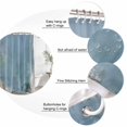 thumbnail image 3 of Gray Blue Mottled Bathroom Shower Curtains with 12 Hooks Polyester Waterproof Shower Curtain for Stalls and Bathtubs Modern Abstract Retro Oil Painting Decorative Bathroom Curtain 36x78 Inches, 3 of 7