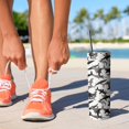 thumbnail image 2 of 20oz Gray Camo Shark Silhouette Pattern Skinny Tumblers Stainless Steel Tumbler with Lid and Straw,Vacuum Insulated Double Wall Travel Tumbler Cups with Cleaning Brush for Coffee,Tea, 2 of 6