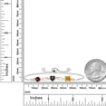 thumbnail image 3 of 925 Silver and 10K Yellow Gold Red Rhodolite Garnet Green Mystic Topaz Yellow Citrine and Lab Grown Diamond Tennis Bracelet for Women By Keren Hanan (2.15 cttw, Adjustable up To 9 inch), 3 of 4