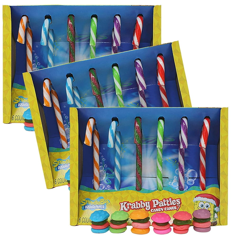Krabby Patty Gummies and Fruit Flavored Candy Canes, SpongeBob