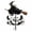 1PCS, variant on Leutsin The Enchanted Witch Garden Wind Spinner, Flying Witch on Broom Metal Garden Stake with Bat Star Rotating Rings Weatherproof Yard Stake Halloween Outdoor Lawn Garden Spooky Decor (1PCS)