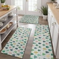 thumbnail image 2 of Gray Christmas Tree Pattern Kitchen Rugs Sets Of 3,Kitchen Runner Rugs Non Skid Washable,Decorative Kitchen Floor Mats for Kitchen,Sink,Laundry,17"x30"+ 17"x47" + 17"x59", 2 of 6