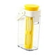 thumbnail image 2 of Cold Brew Pitcher Dispensador para Bebidas Frías Jarra Grande Portátil Cafetera Fría Reutilizable con Asa Material PP Y Silicona Adecuada para Picnic Amarillo, 2 of 9