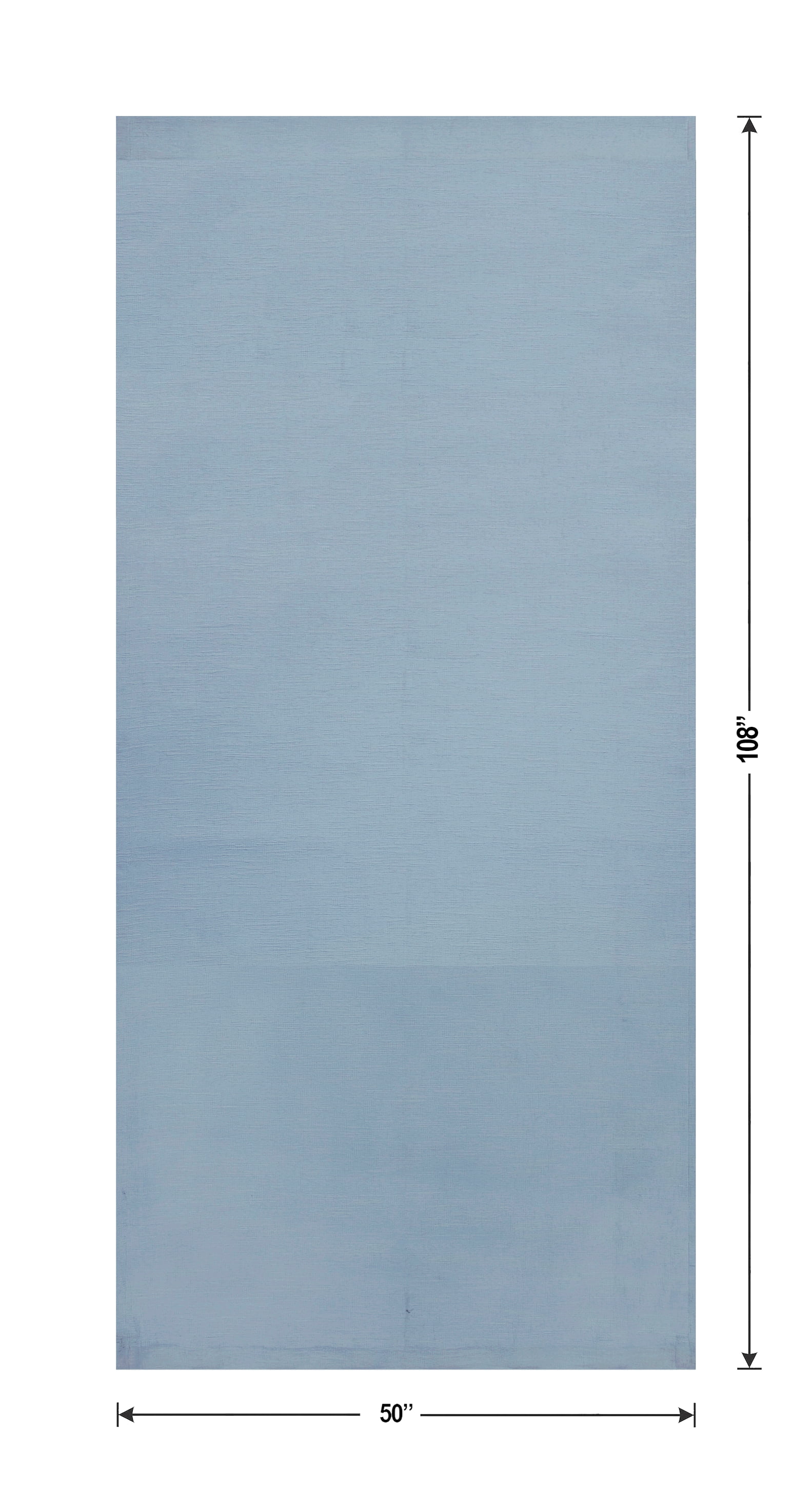 Better Homes & Gardens Textured Solid Chenille Blackout Single Curtain Panel, Blue Silver, 50"W x 108"L