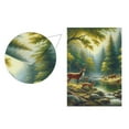 thumbnail image 2 of Deer in Forest by Water Garden Flag 12X18 Double Sided Yard Flags for Outside Outdoor All Seasonal Decoration, 2 of 6