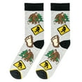 thumbnail image 6 of Crazy Socks Big Foot Fun Print Novelty Crew Socks for Men, 6 of 6