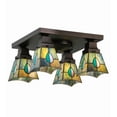 thumbnail image 5 of Meyda Tiffany 144231 Mackintosh Leaf 4 Light 23" Wide Semi-Flush Ceiling Fixture -, 5 of 7