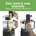 thumbnail image 5 of Hamilton Beach 10 Cup Food Processor and Chopper with Stack & Snap Design and Extra Large Chute, Black, 5 of 9