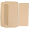 JAM Paper® Wedding Program Set, 3 3/4" x 8 1/2", Ivory Program with Embossed Border & Pearl Lined Envelope, 50/pack