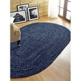 thumbnail image 3 of Better Trends 96" Round Braided Rug 100% Polyester Durable and Stain Resistant Reversible Indoor Area Utility Rug, Chenille Tweed Collection - Navy & Smoke Blue, 3 of 3