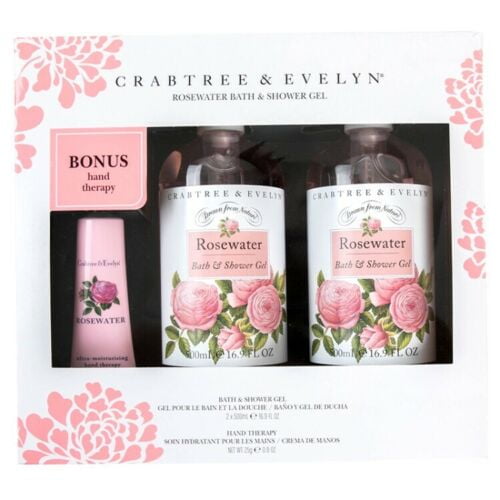 Crabtree Evelyn Rosewater Bath Shower Gel 16 9 Fl Oz X 2 Gift Set W Bonus Walmart Com Walmart Com