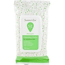 Summer's Eve Aloe Love Cleansing Cloths For Sensitive Skin, 32 count 3.2 oz Pack of 4