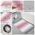 thumbnail image 6 of Pink Grey White Bath Mat 3 Piece Bathroom Rug Set, Farmhouse Ombre Color Modern Simple Non Slip Bath Rug Contour Mat and Toilet Lid Cover, Absorbent Shower Mats Soft Bath Rugs and Mats Sets, 6 of 8