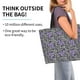 thumbnail image 2 of Balery Purple Butterflies Bolsa Tote Estilo Estético con Cremalleras, Bolsa de Hombro, Bolsa de Compras Grande y Plegable, 2 of 8