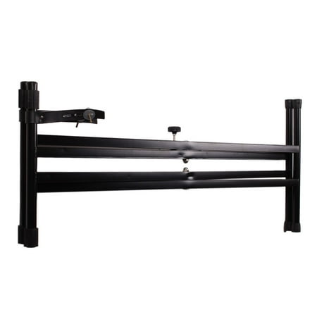 V Keyboard Stand GLiving Adjustable Metal Music Electric Piano Keyboard Dual Tube X-Shape Stand Standard Rack Black ()