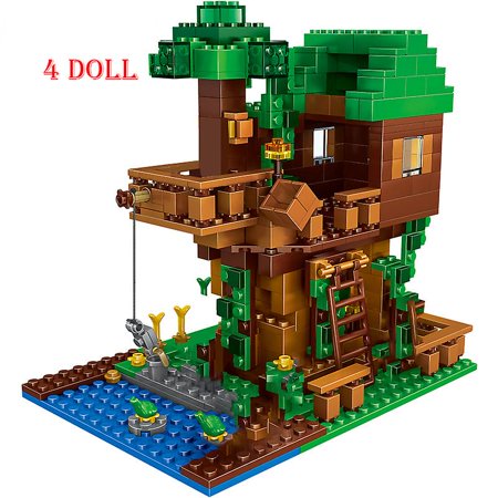 18pcs Building Blocks For Mountain Cave My Worlds Village Warhorse Windmill Tree House With Elevator Figures Bricks Diy Toys Walmart Canada