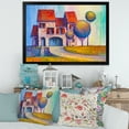 thumbnail image 3 of Designart 'A Red Roof House With In The Village' Modern Framed Art Print, 3 of 4