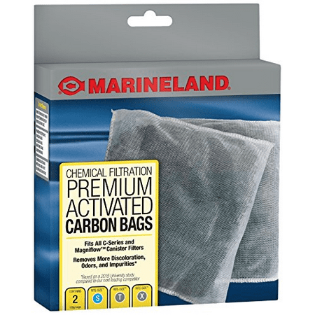 Fluval Carbon Bags - Marineland Premium Activated Carbon Bags, For Chemical Filtration