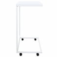 thumbnail image 1 of vidaXL Table d'Appoint avec Roulettes Blanc 55x35x70 cm Bois Manufacturé, 1 of 4