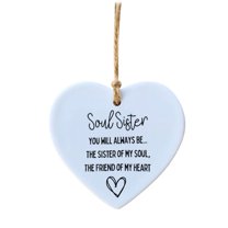 UYUH Heart Ornament Sweet Neighbor Gift Porcelain Keepsake with Message Housewarming, Friendship, Long-Distance Thoughtful Present‌