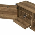 thumbnail image 4 of Living Essentials by Hillsdale Prestwick Gaming Ready Wood 70 inch TV Stand with 2 Doors and Shelves, Knotty Oak, 4 of 21