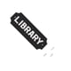thumbnail image 1 of Placa de Puerta Soidarity Decoración Colgante de Pared de Advertencia de Biblioteca Color Negro, 1 of 6
