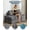 Dark gray, variant on 3-in-1 Folding Sofa Bed - Convertible Sleeper Chair with Pillow, Full Size Floor Lounger, No Assembly Needed