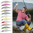 thumbnail image 6 of Multicolor Useful Crankbaits Sea fishing Minnow Lures Fish Hooks Long Casting Lure Sinking Minnow Baits COLOR F, 6 of 8