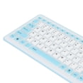 thumbnail image 4 of Foldable Silicone Keyboard 103 Keys USB Wired Silicon Foldable Waterproof Mute Fadeless Foldable Keyboard for PC Laptop Blue, 4 of 8