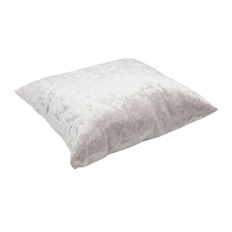 Hexa Icing Cream Velour Throw Pillow 18x18