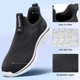 thumbnail image 5 of Sosenfer Men's Hands Free Slip on Sneakers Black, 5 of 6