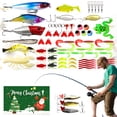 thumbnail image 3 of Juego Señuelos Pesca Calendario Adviento 78 Piezas Blandos Cucharas Minnow, 3 of 9