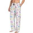 thumbnail image 2 of Xecao Easter Colorful Rabbit Men's Straight Lounge Pajama Pants: The Ultimate in Comfortable Sleepwear, 2 of 9