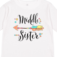 thumbnail image 4 of Inktastic Middle Sister- dots and arrow Girls Long Sleeve Toddler T-Shirt, 4 of 5