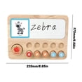 thumbnail image 3 of Wooden Alphabet Puzzle Board With Math Calculation Learning Set Including 36 Letter Blocks 36 Number Blocks 50 Question Cards And 1 Stylus, 3 of 9