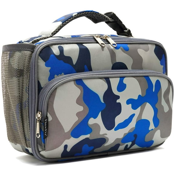Lonchera FlowFly para niños, bolsa blanda aislante pequeña, azul