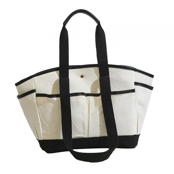yuksok Women Tote Bag Double Handles Lightweight Handbag for Commuting Travel Party Black