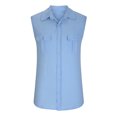 thumbnail image 4 of cllios Mens Sleeveless Button Down Shirts Linen Cotton Summer Beach Basic Tank T-Shirt Tops, 4 of 7