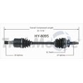 thumbnail image 1 of TrakMotive Fabricant Partie, HY-8095 CV Axe, 1 of 4