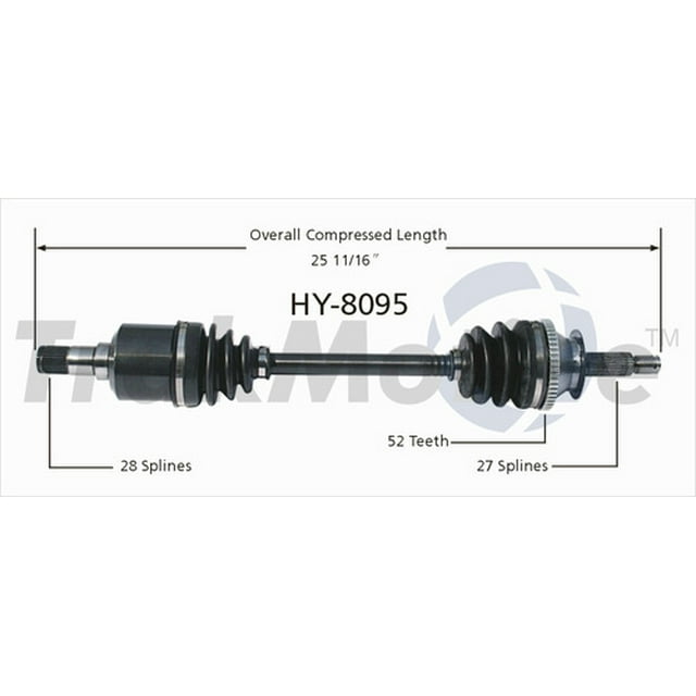 TrakMotive Manufacturer Part #: HY-8095 CV Axle Shaft